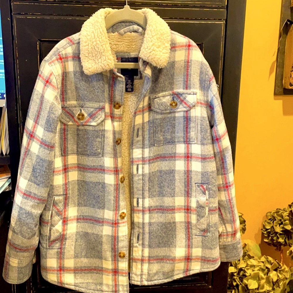 Gap Kids Plaid Sherling Jacket
